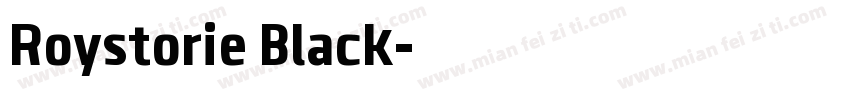 Roystorie Black字体转换